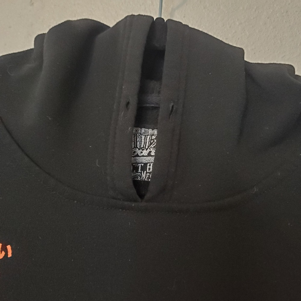Brooklyn Cloth Mens Black Graphic Hoodie Skull Immortality Streetwear Size M - Picture 6 of 15